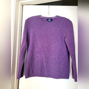 Cashmere purple sweater